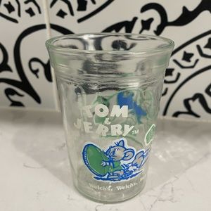 Vintage Welch's Tom & Jerry Football Game 1991 Jelly Glass Jar